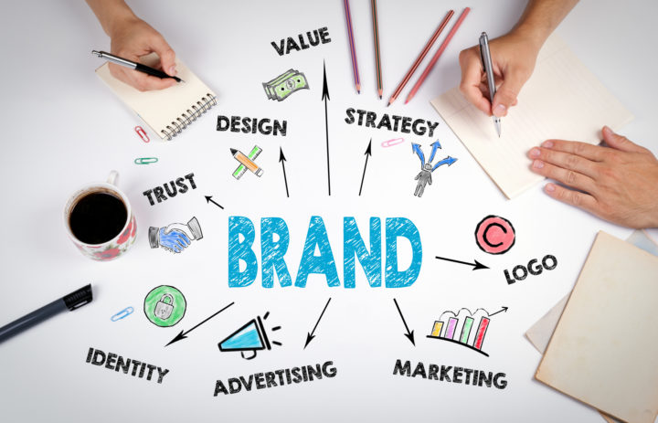  Brand Concept. The meeting at the white office table 